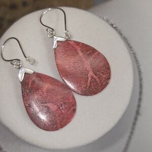 Elegant Red Teardrop Earrings